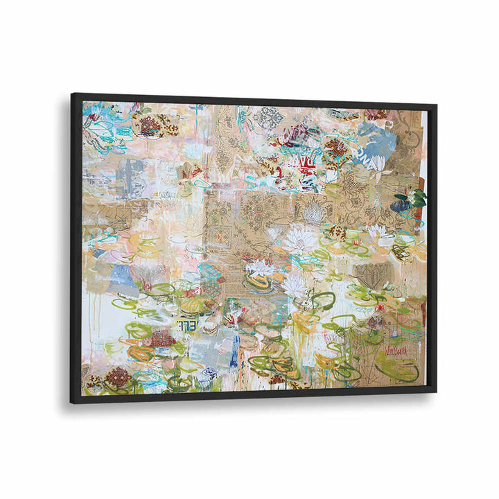 LILY POND WHISPERS , ABSTRACT PAINTINGS