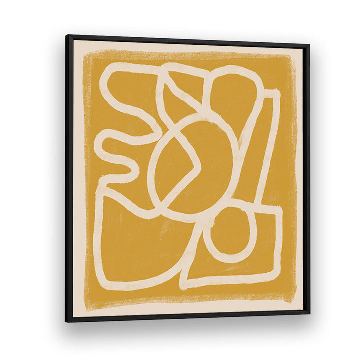 LINE ABSTRACT GOLD TANS , LINE ART PAINTINGS