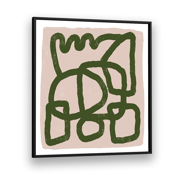 LINE DRAWING GREEN , LINE ART PAINTINGS