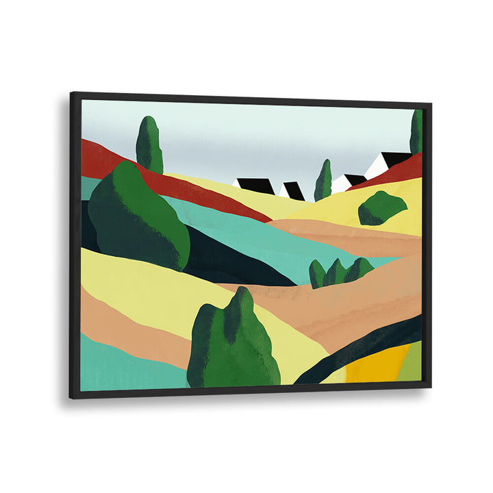 LITTLE COLOR ROLLING HILLS , LANDSCAPE PAINTINGS