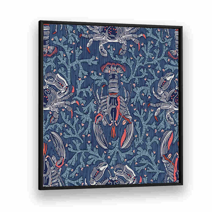 Vibrant LOBSTER AND CRAB NOSTALGIA I, BEACH PAINTINGS capturing coastal charm and playful seaside life.