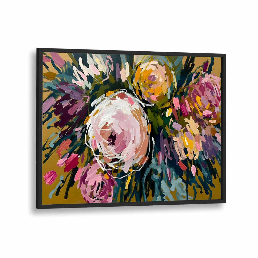 MARIGOLD BLOOM , FLORAL FLOWER PAINTINGS