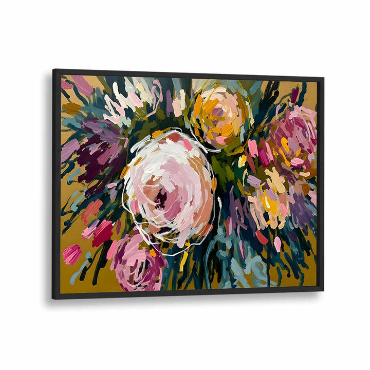 MARIGOLD BLOOM , FLORAL FLOWER PAINTINGS