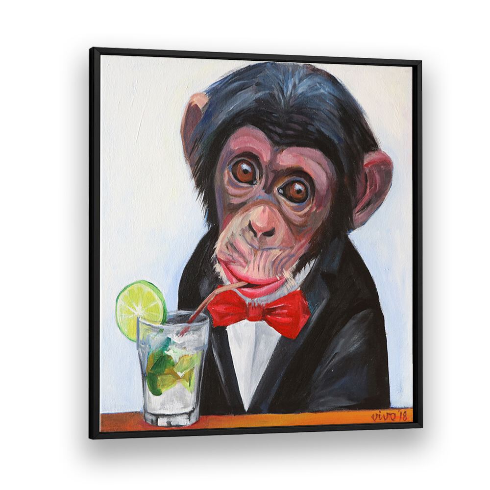 Stylish MONKEY IN A TUXEDO comic poster adds humor and vibrant charm to any space, perfect for art enthusiasts.