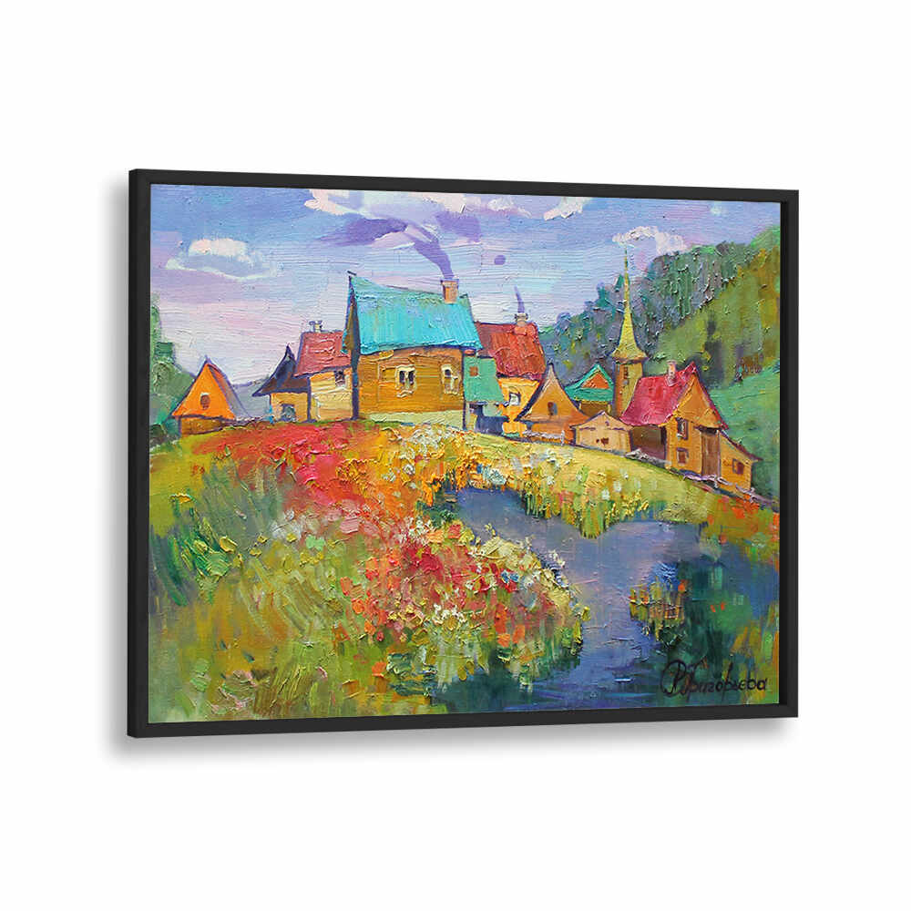 MOUNTAIN CARAVAN , LANDSCAPE PAINTINGS