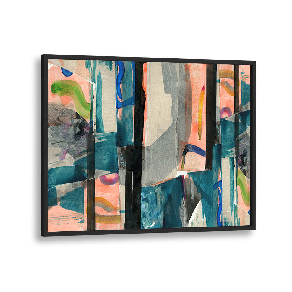 Captivating MULTI ABSTRACT I, an exquisite abstract painting that enhances any living space with creativity and sophistication.