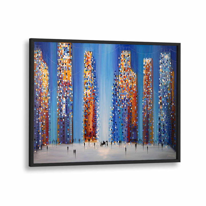 MUSIC IN THE CITY , MODERN IMPRESSIONISM PAINTINGS