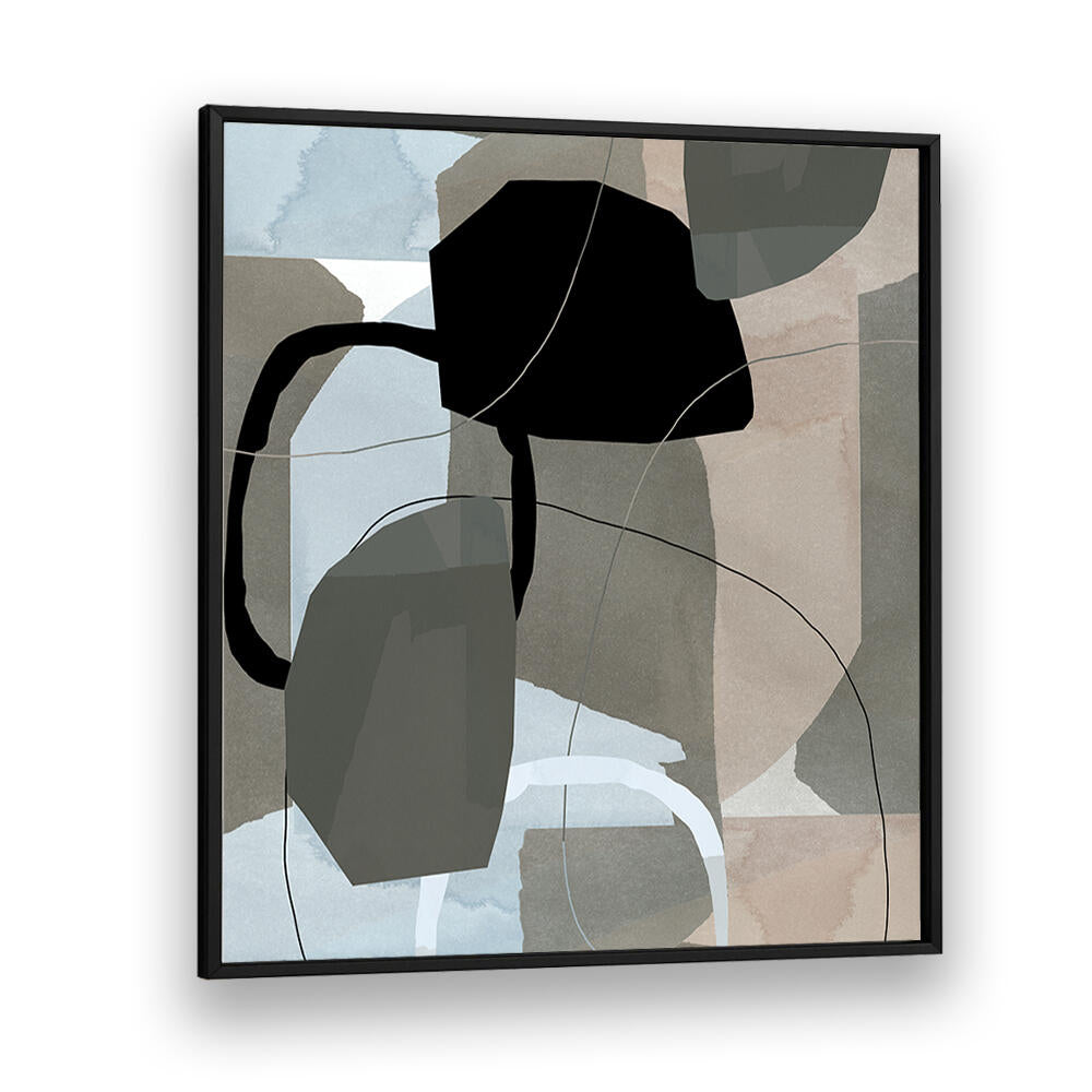 Transform your space with NEUTRAL SHAPES V, an exquisite abstract painting in harmonious neutral tones.