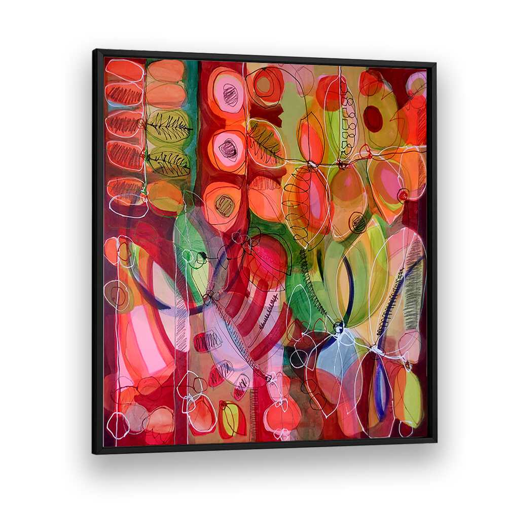 Vibrant hues and dynamic shapes define NOTHING LIKE SUMMER I, ABSTRACT PAINTINGS, perfect for enhancing any living space.