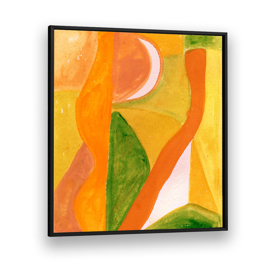 ORANGE AND GOLDEN ABSTRACT , ABSTRACT PAINTINGS