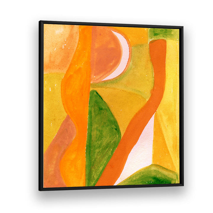 ORANGE AND GOLDEN ABSTRACT , ABSTRACT PAINTINGS
