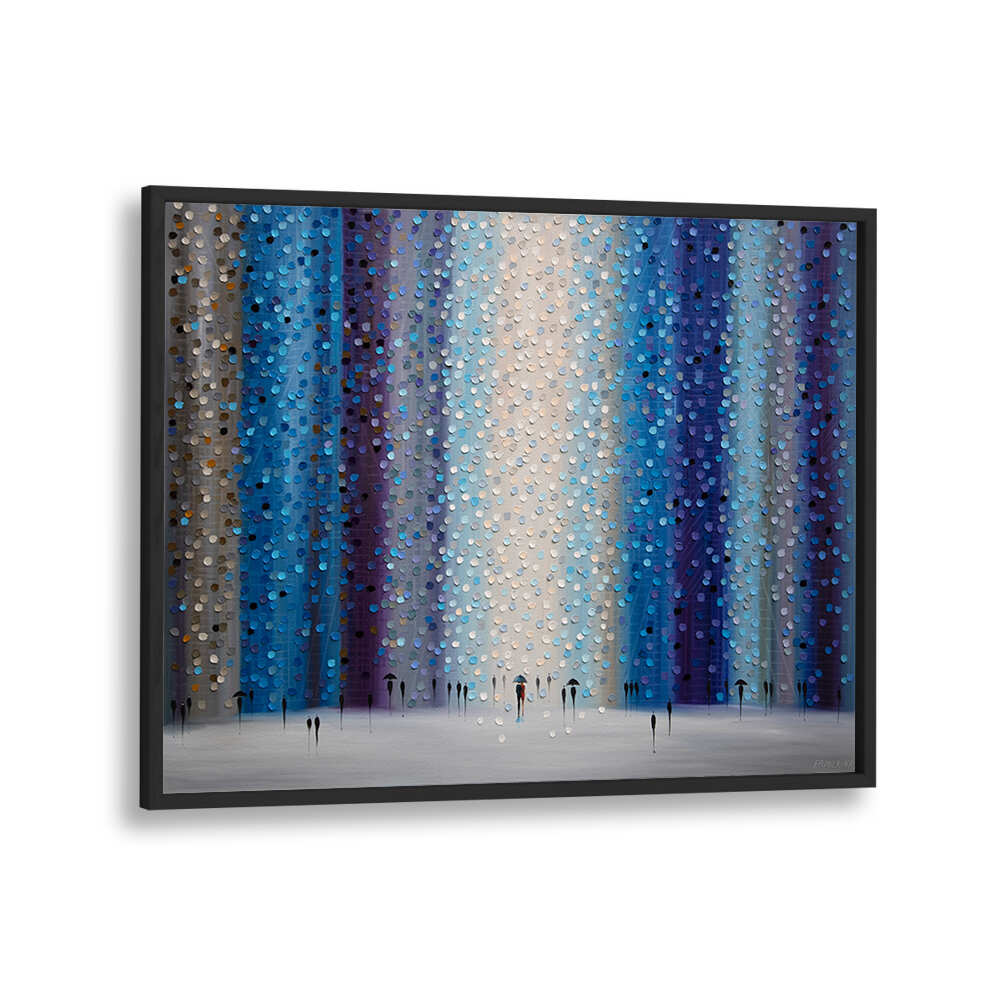 RAINY CITY FOR US , MODERN IMPRESSIONISM PAINTINGS