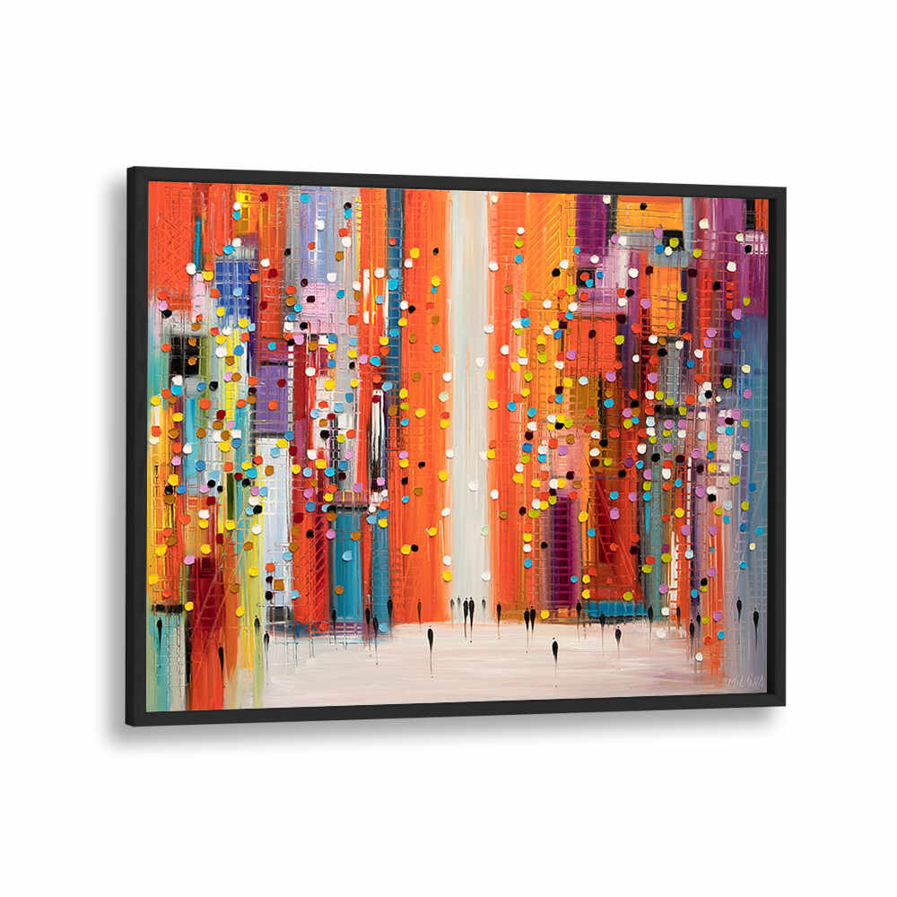 RED SKY AT MORNING , MODERN IMPRESSIONISM PAINTINGS