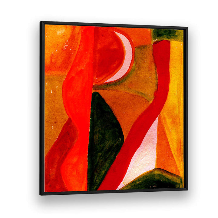 REDS AND GOLDEN ABSTRACT , ABSTRACT PAINTINGS