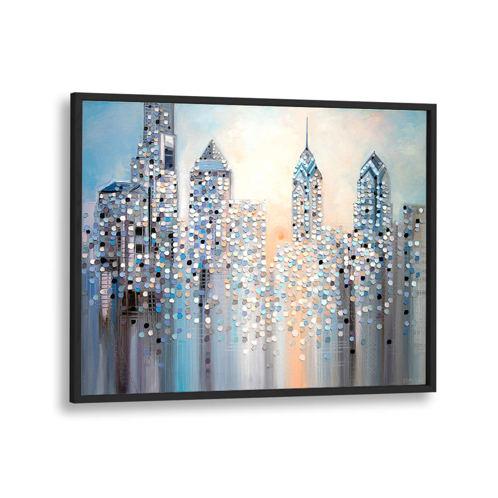 SUNRISE IN PHILADELPHIA , MODERN IMPRESSIONISM PAINTINGS