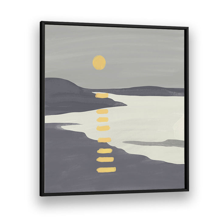 SUNSET OVER TRANQUIL LAKE , LANDSCAPE PAINTINGS