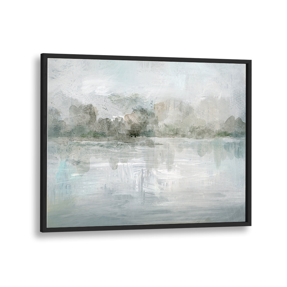 Serene TRANQUIL MISTY LAKE, LANDSCAPE PAINTINGS, perfect for enhancing your living space with calm beauty.