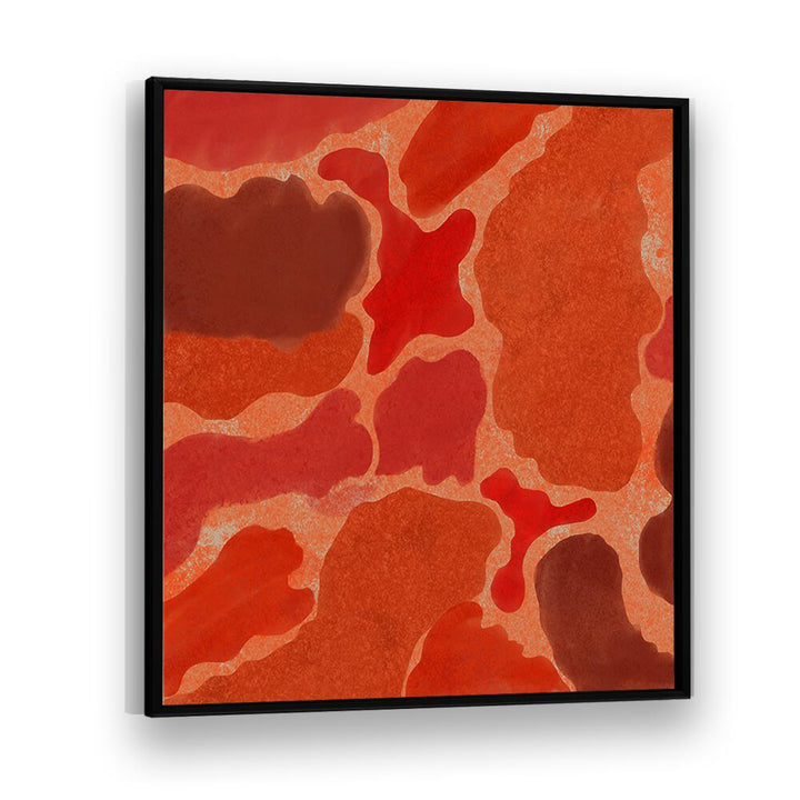 Bold red and earthy tones in TEXTURES OF TERRA V, ABSTRACT PAINTINGS, enhance modern elegance for any space.