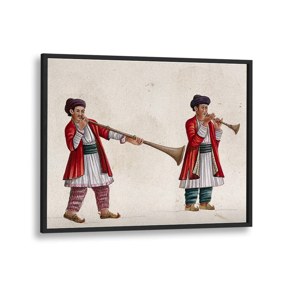 TWO MUSICIANS PLAYING THE SHEHNAI
