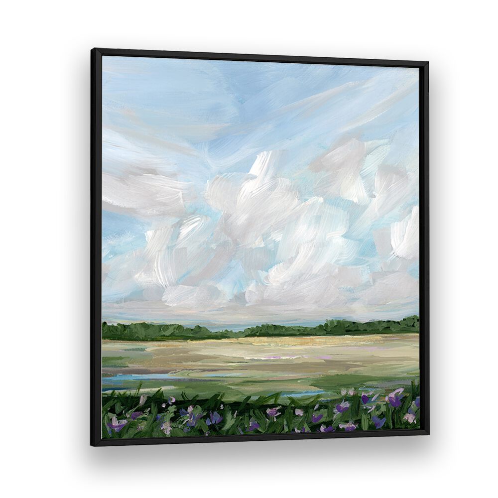 WIND & WILDFLOWERS landscape painting showcasing vibrant blooms under a serene sky, perfect for nature lovers.