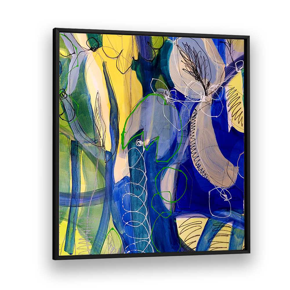 Vibrant WATER FLOWERS VI, ABSTRACT PAINTINGS, showcasing a blend of colors and textures, perfect for sophisticated decor.
