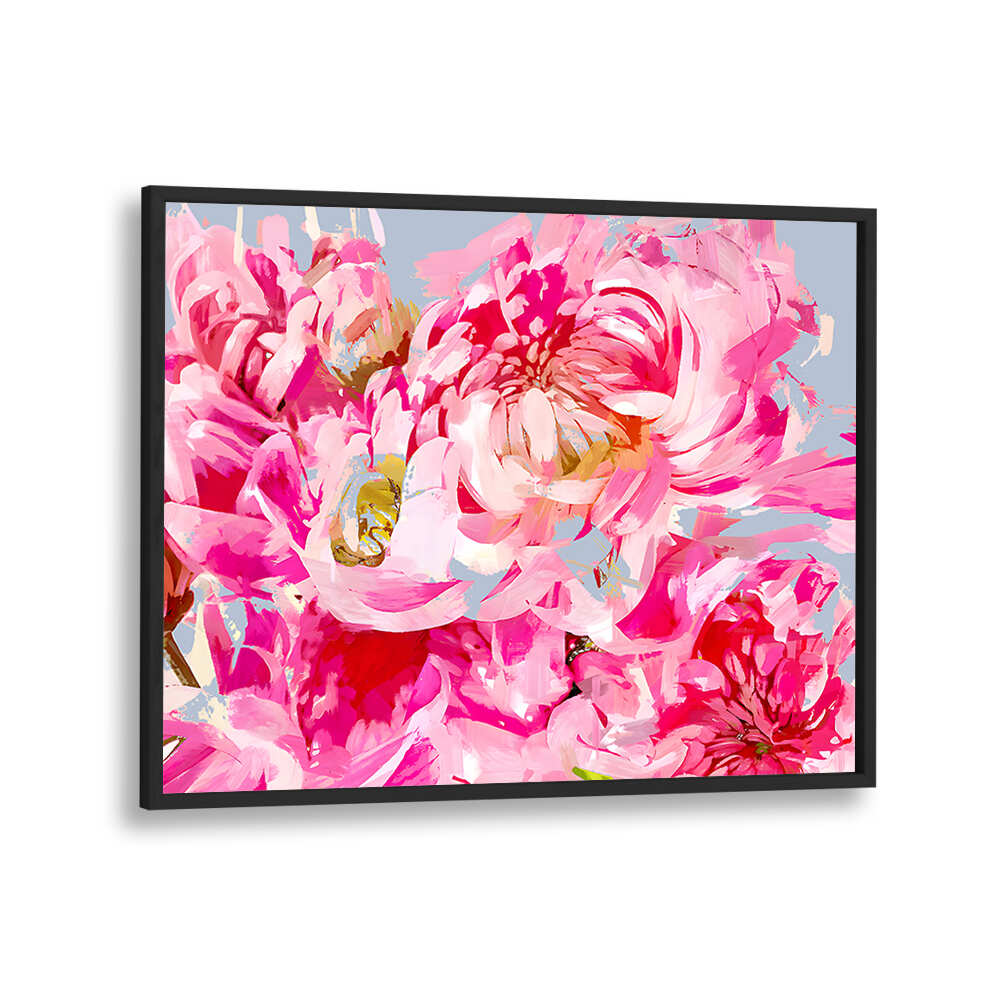 WILD PINK PEONIE , FLORAL FLOWER PAINTINGS