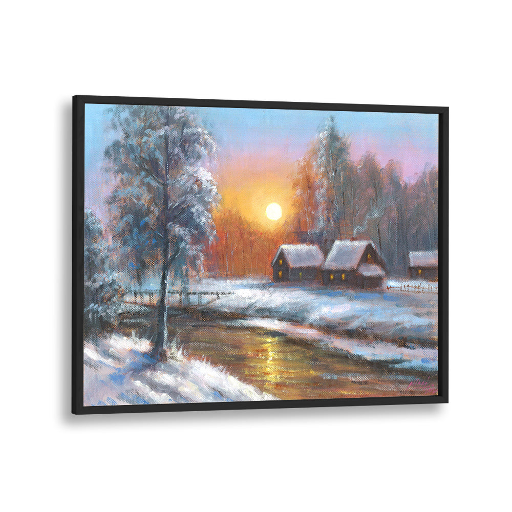 WINTER’S GOLDEN HEARTH , HANDMADE ARTWORKS