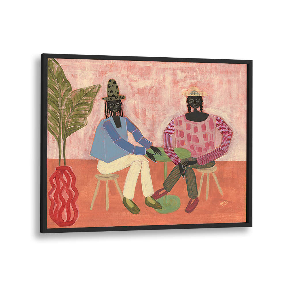 WITH A FRIEND , PORTRAITS & FIGURATIVE ILLUSTRATIONS