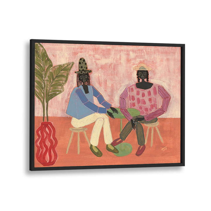 WITH A FRIEND , PORTRAITS & FIGURATIVE ILLUSTRATIONS