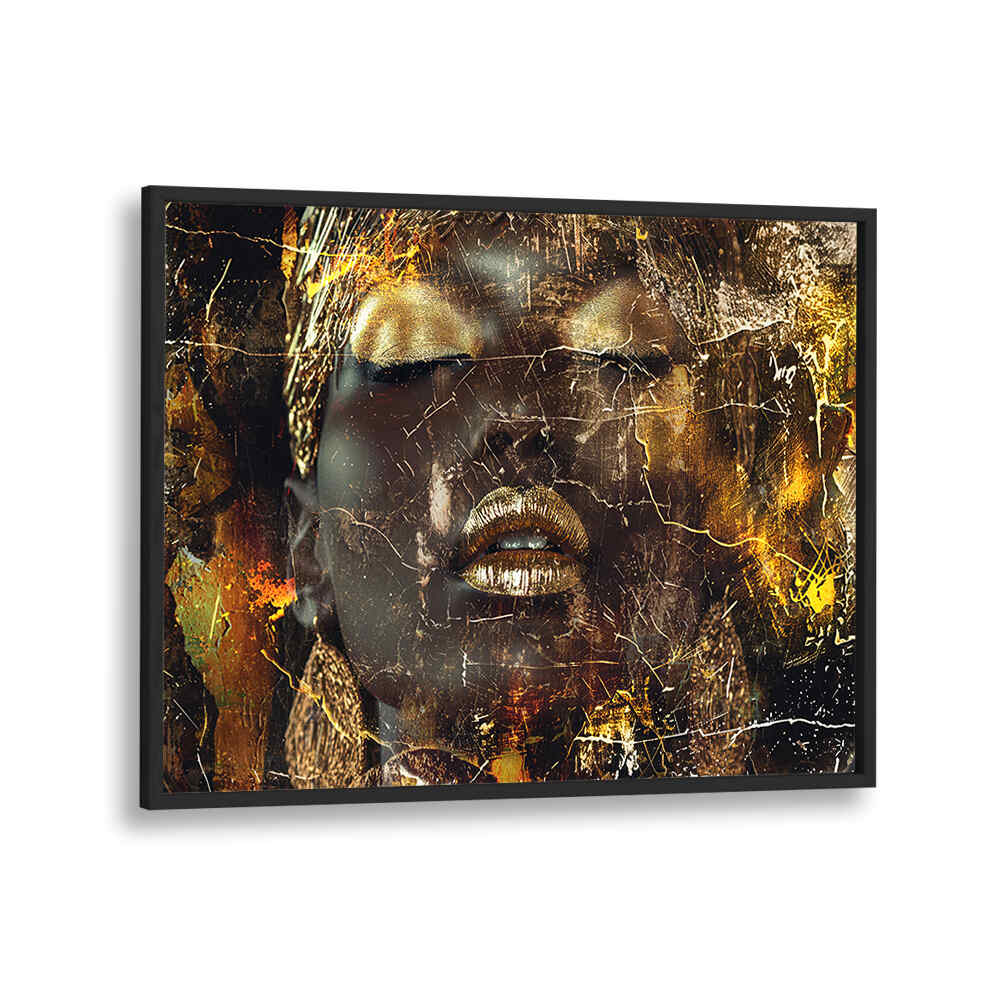 WOMAN ART ILLUSTRATION III , AFRICAN ART PAINTINGS