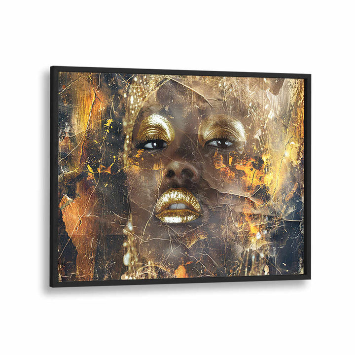 WOMAN ART ILLUSTRATION IV , AFRICAN ART PAINTINGS