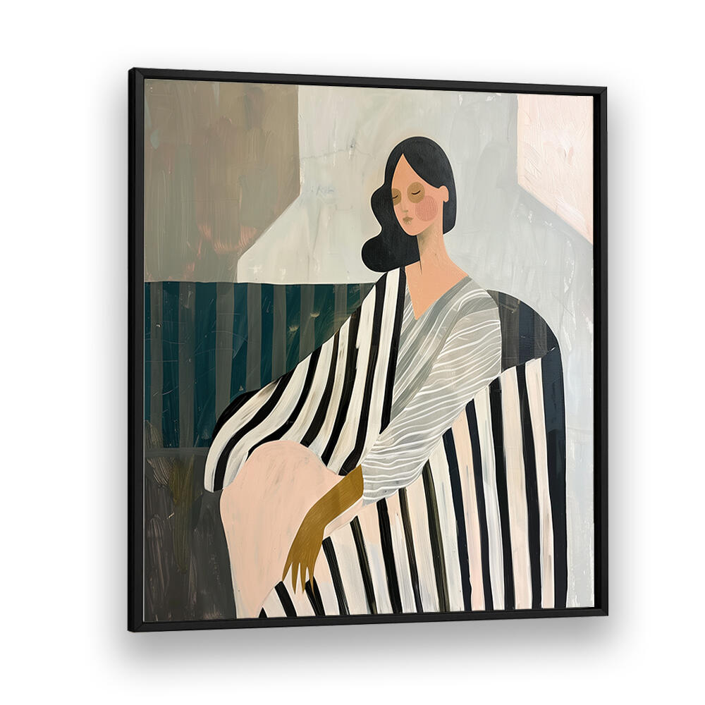 WOMAN IN RECLINE , PORTRAITS & FIGURATIVE ILLUSTRATIONS