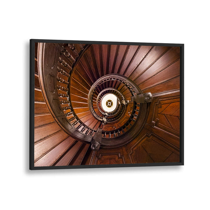 WOODEN SPIRAL STAIRCASE
