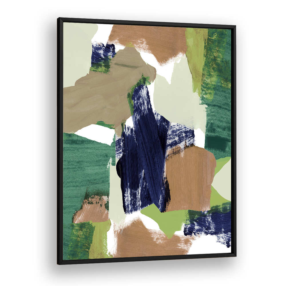 Vibrant hues and textures in ABSTRACT BLUE GREEN BEIGE II, a stunning piece for your art collection. Perfect for modern decor.