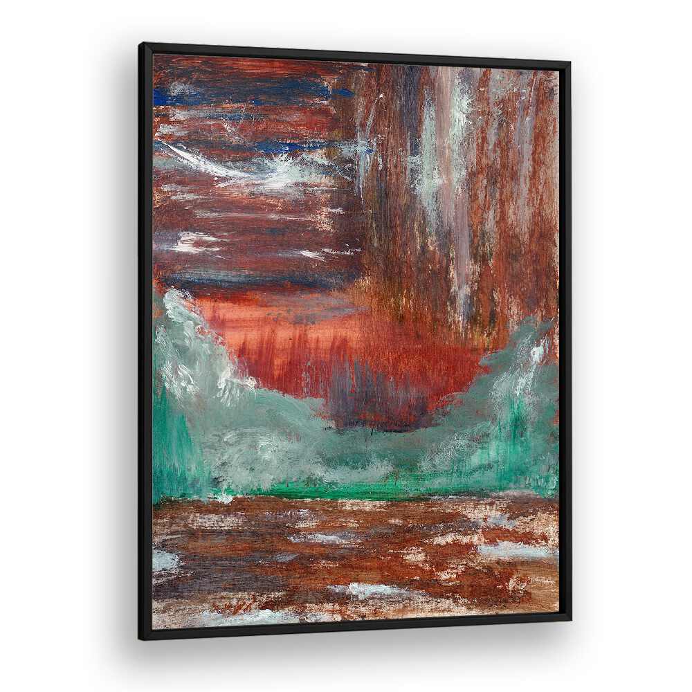 Vibrant AUTUMN ABSTRACT LANDSCAPE II showcases autumn hues, perfect for enhancing any space with ABSTRACT PAINTINGS.