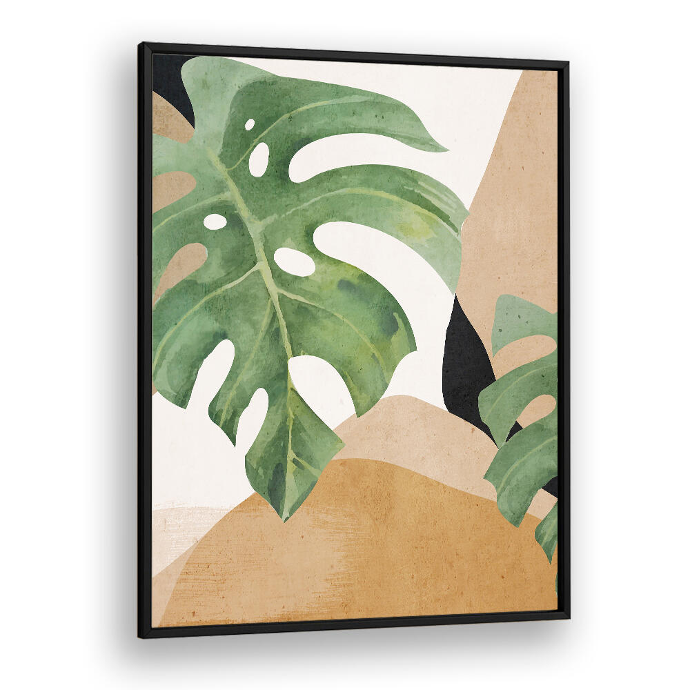 ABSTRACT ART TROPICAL LEAVES , BOHO ART PAINTINGS