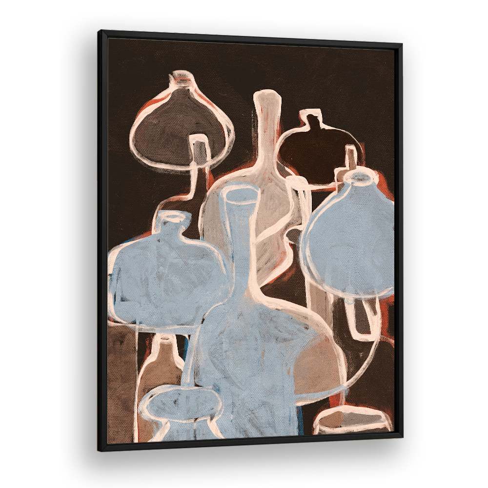 ABSTRACT BLUE BOTTLE FORMS