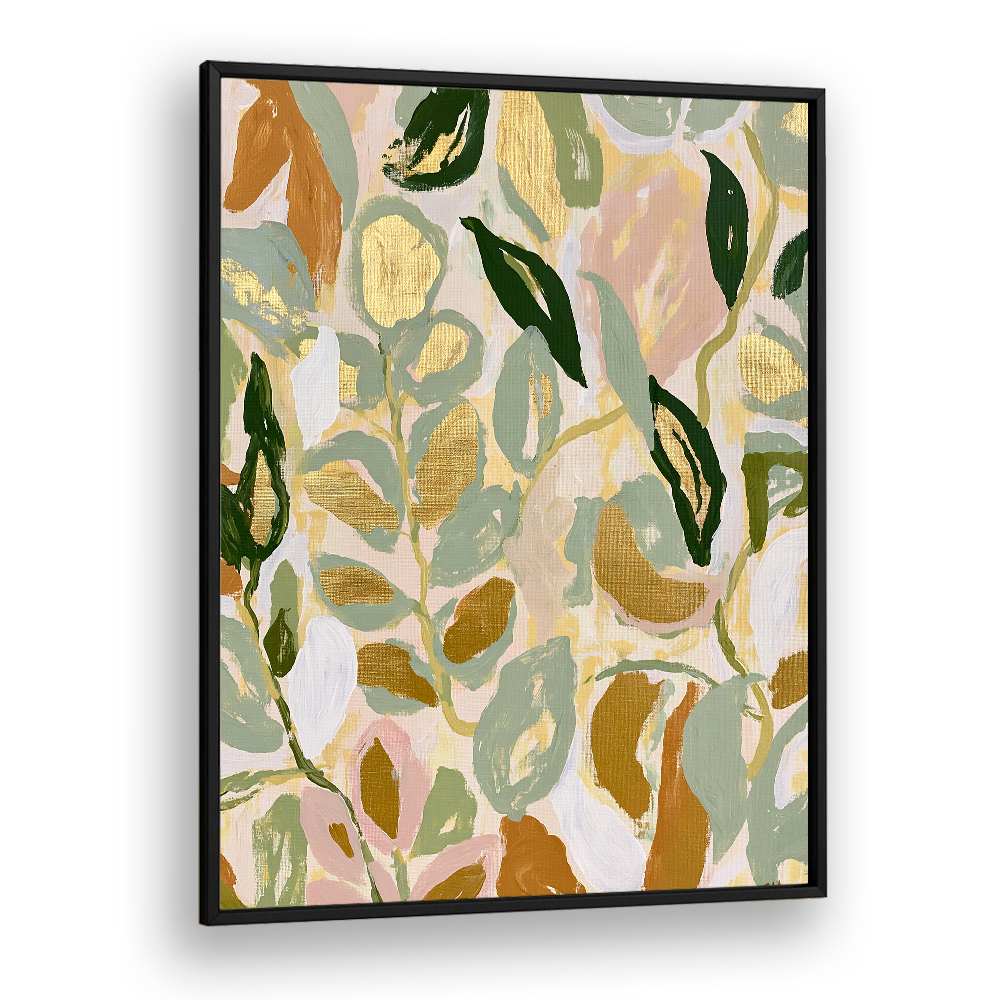 ABSTRACT GOLD LEAVES