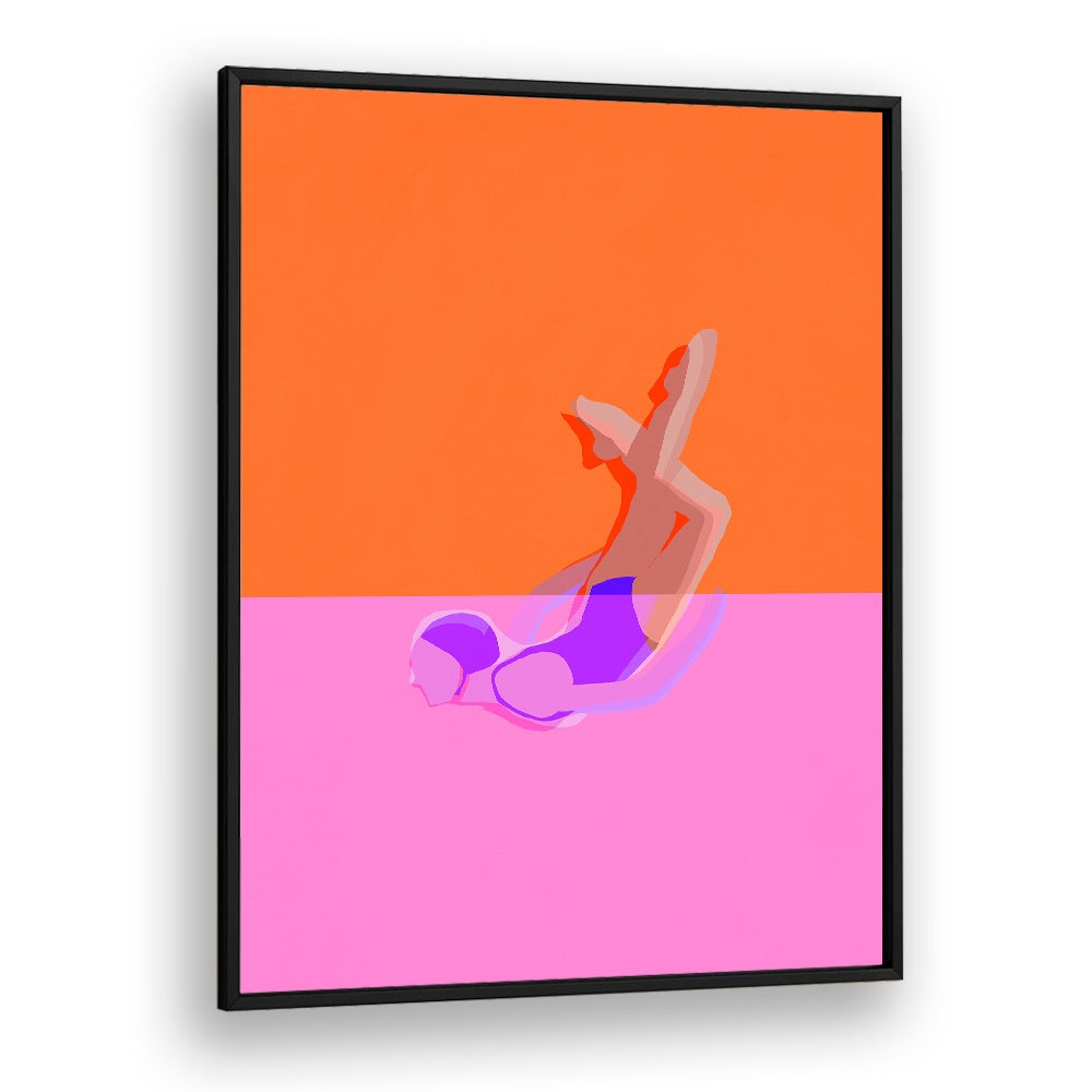ABSTRACT SWIMMER DIVE