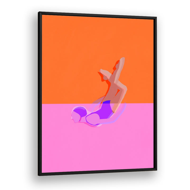ABSTRACT SWIMMER DIVE