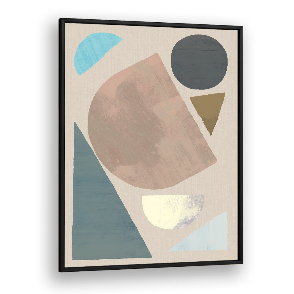 ABSTRACT SHAPES IN MUTED TONES , GEOMETRIC ART PRINTS
