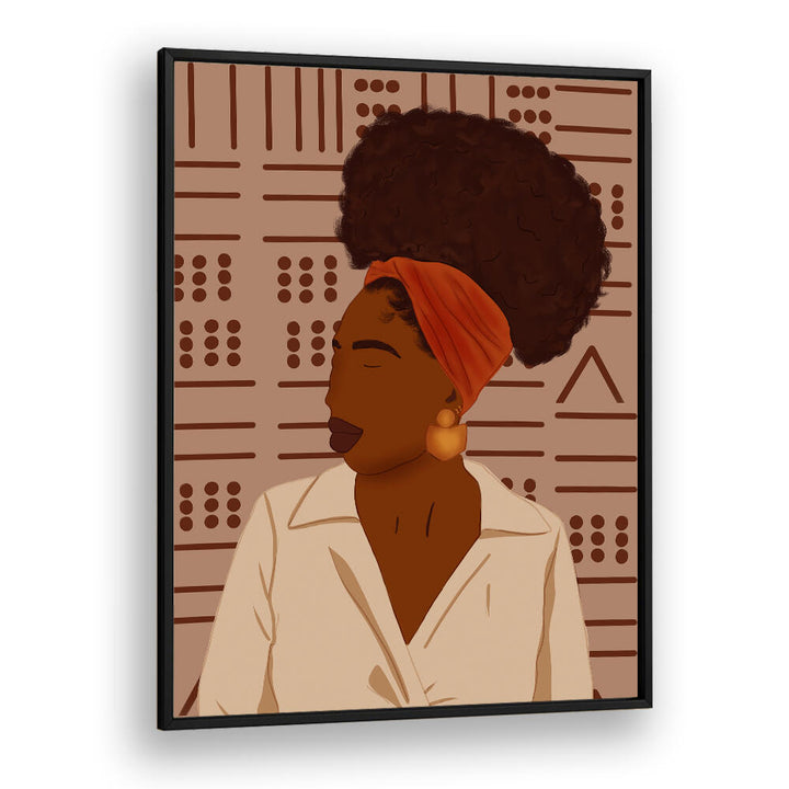 AFRO PUFF , AFRICAN ART PAINTINGS