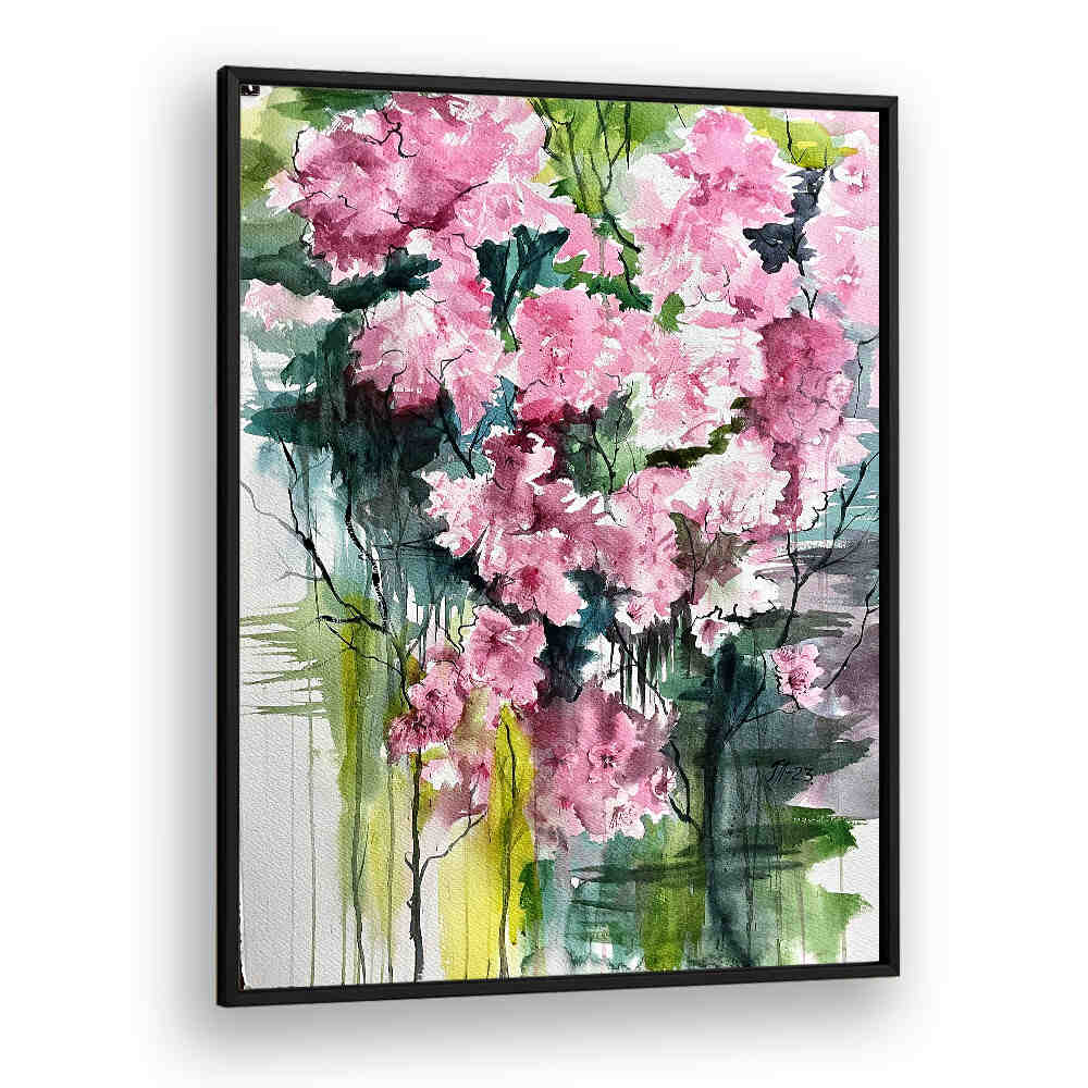 ALMOND TREE , FLORAL FLOWER PAINTINGS