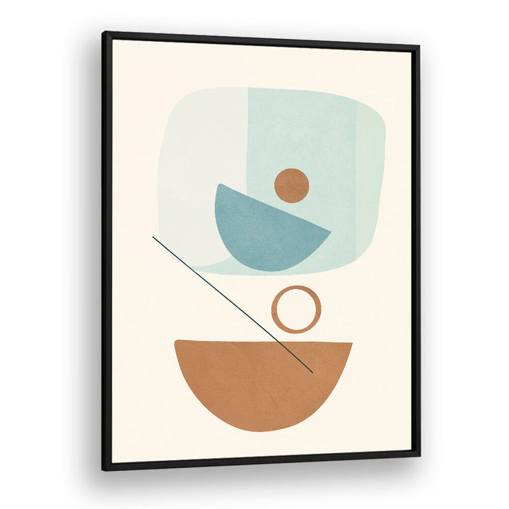 AZZURRO SHAPES IV , BOHO ART PAINTINGS