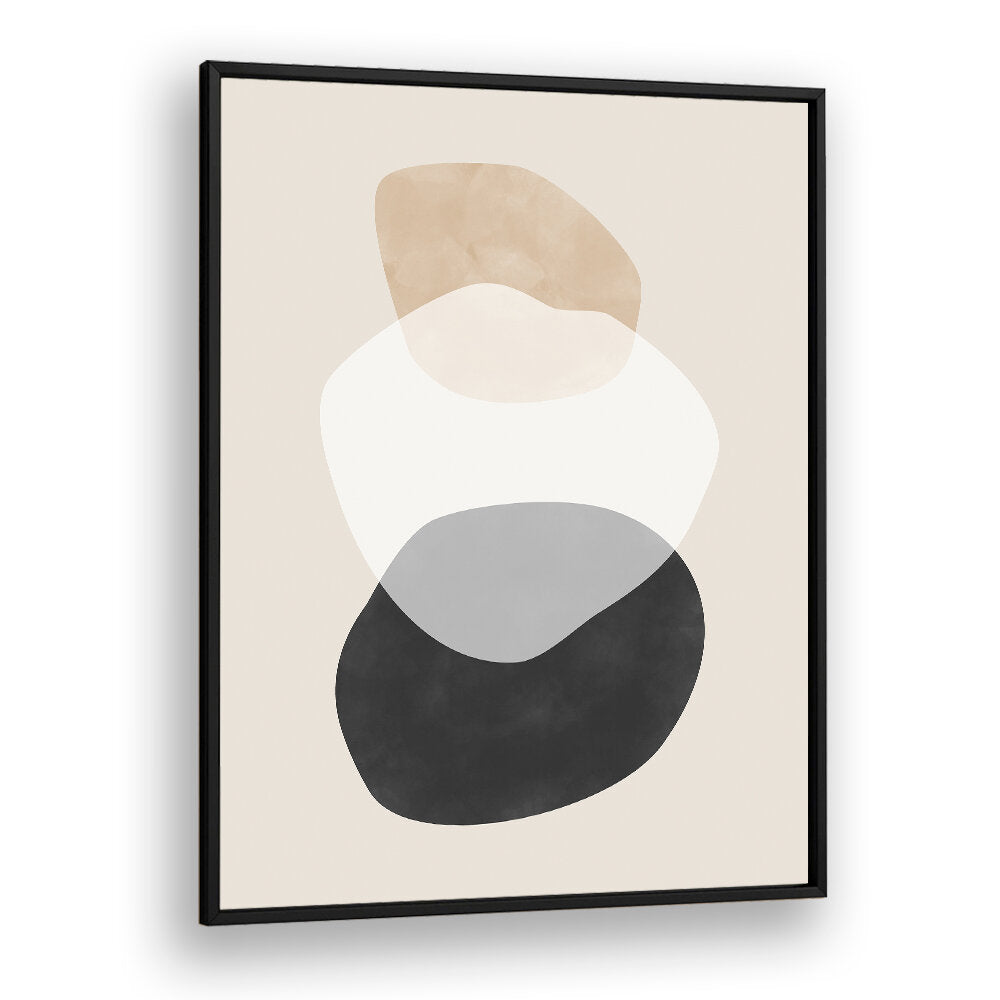 BEIGE BOHO SHAPES , BOHO ART PAINTINGS