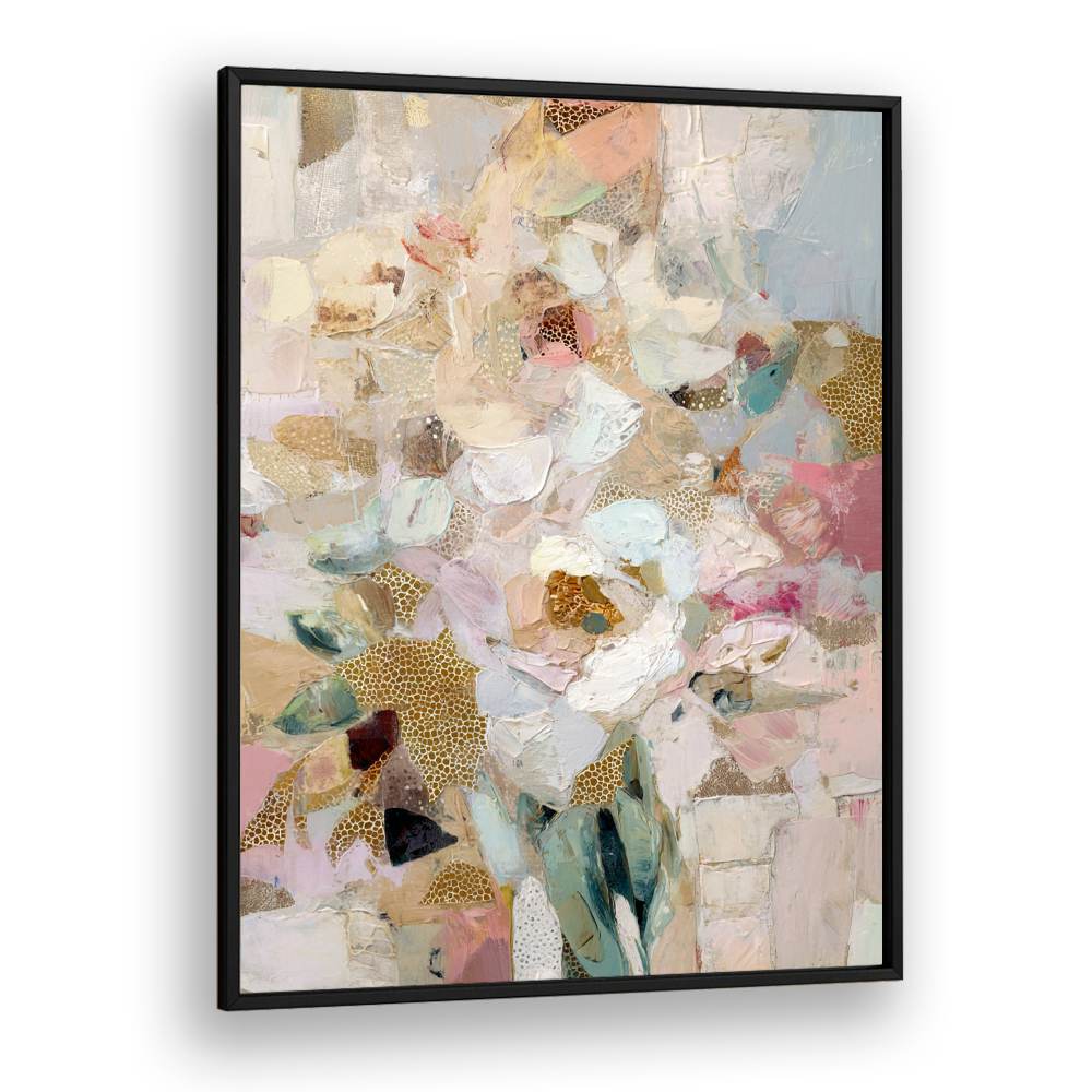 BLUSH GOLD ABSTRACT FLOWERS