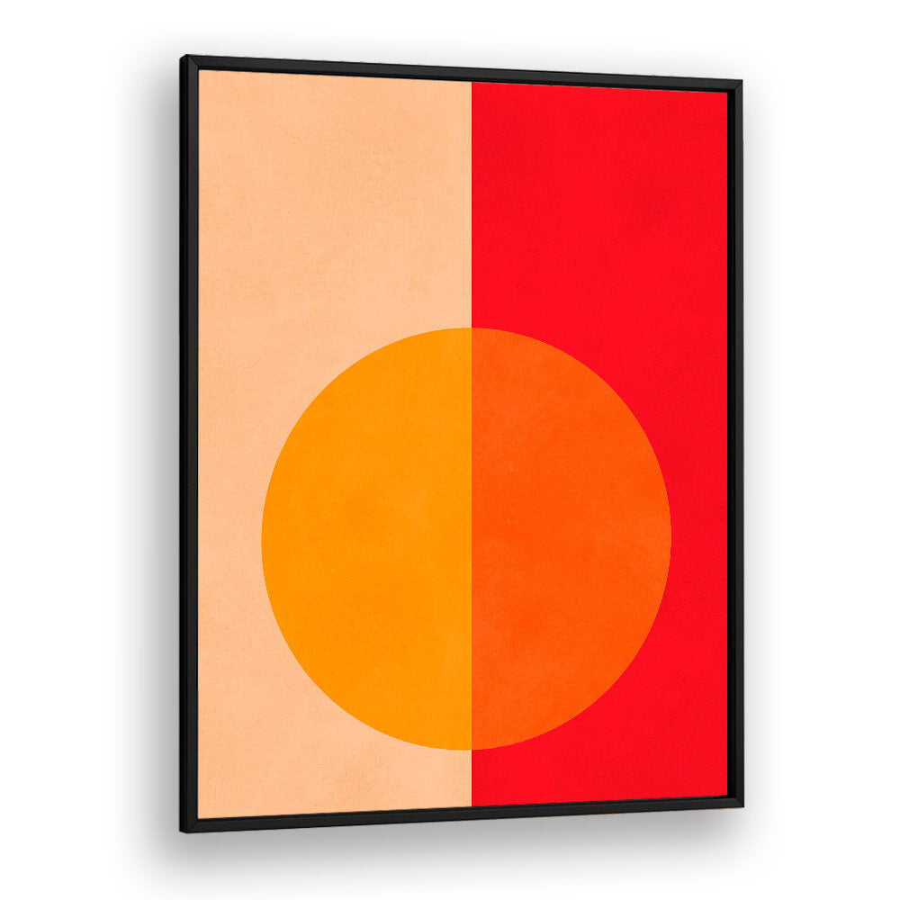 BOLD BISECTED CIRCLE , GEOMETRIC ART PRINTS