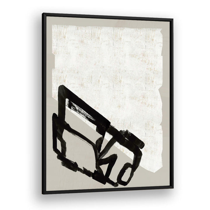 Stunning black and white design in CONTEMPORARY I, ABSTRACT PAINTINGS, perfect for modern home decor.