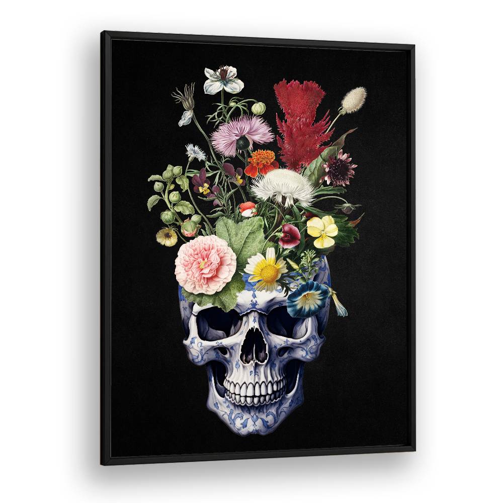 DELFT FLORAL SKULL