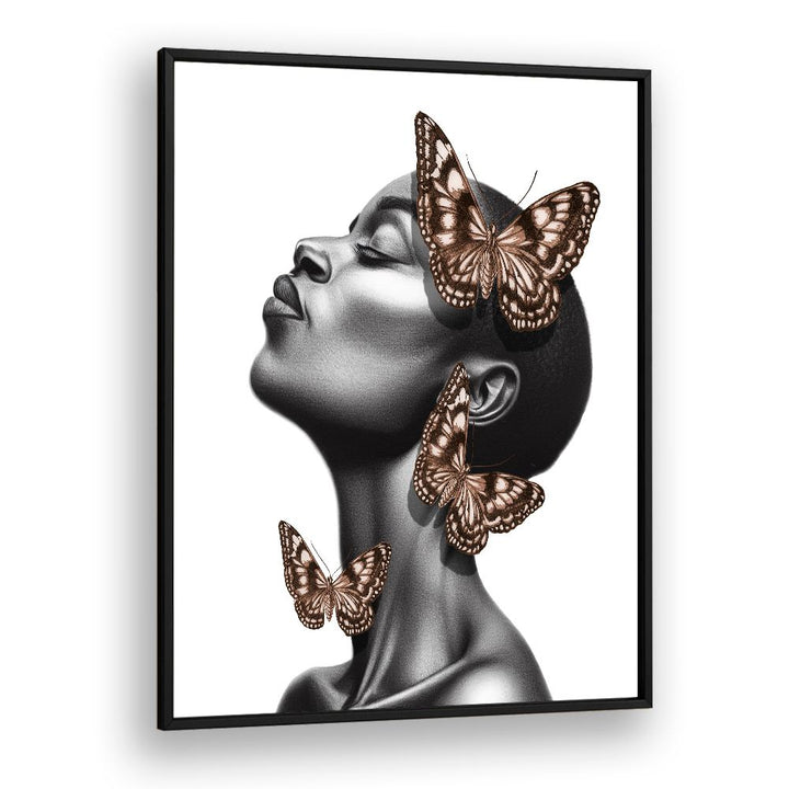 DREAMING BLACK WOMAN BUTTERFLIES